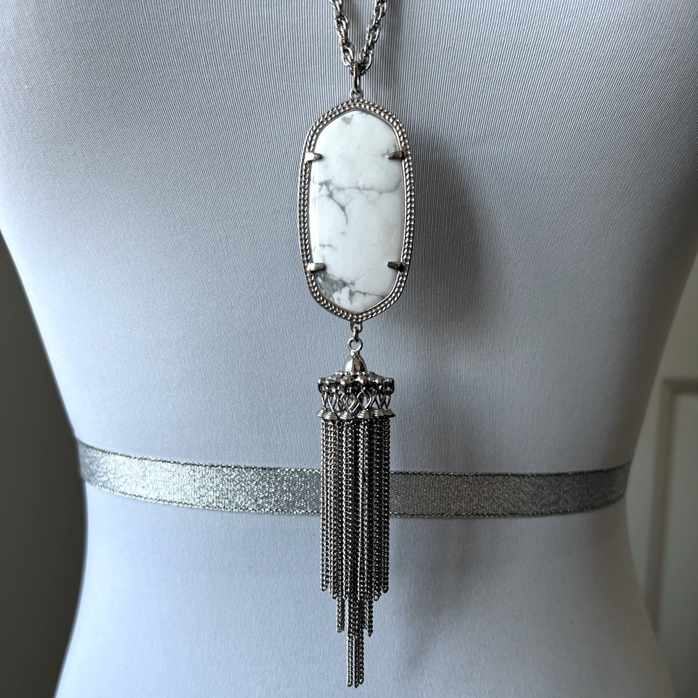 Kendra Scott Rayne Necklace in White Howlite